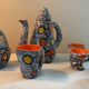 Coffee service Le Vaucour Vallauris from the 1950s-60s.