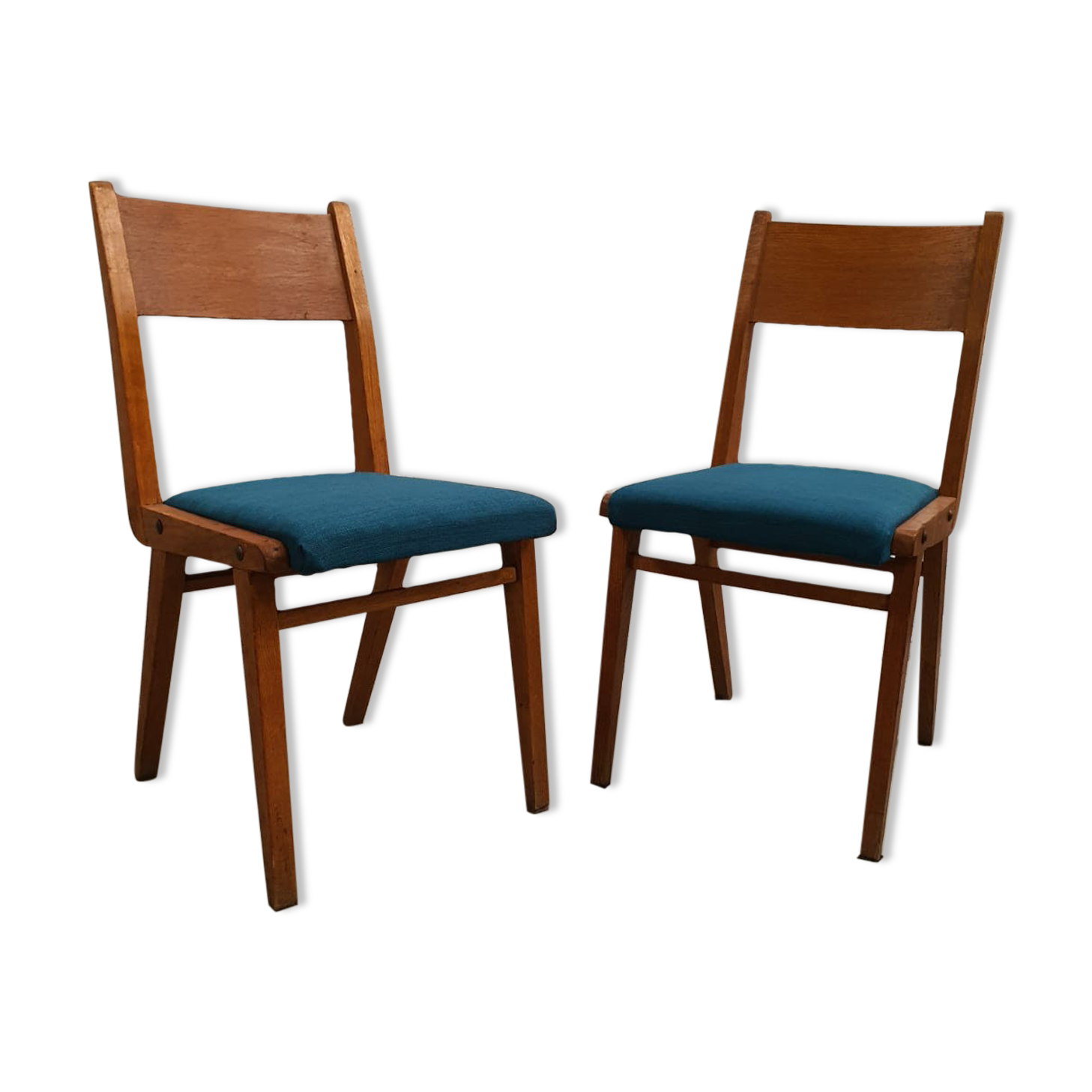 Paire de chaises scandinaves vintage années 50