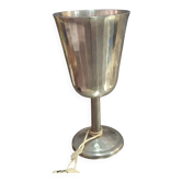 Footed glass in pewter