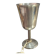 Footed glass in pewter