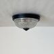 Small glass ceiling light from the 1980s, antique transparent light fixture