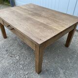 Rustic Farmhouse Coffee Table with 1 Drawer 1950