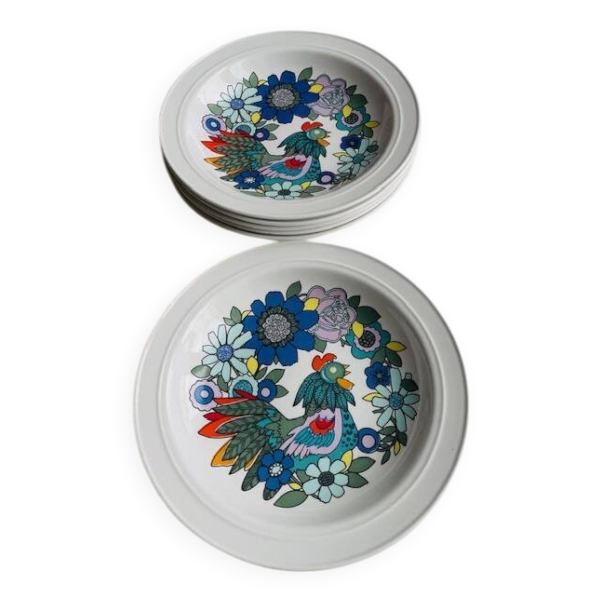 Lot of 6 vintage Pontesa soup plates