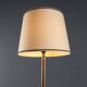 Vintage floor lamp in brass, marble and fabric, Italian design, 1950s.