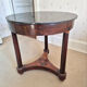 Mahogany gueridon with a marble top