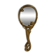 Art Nouveau brass mirror for women