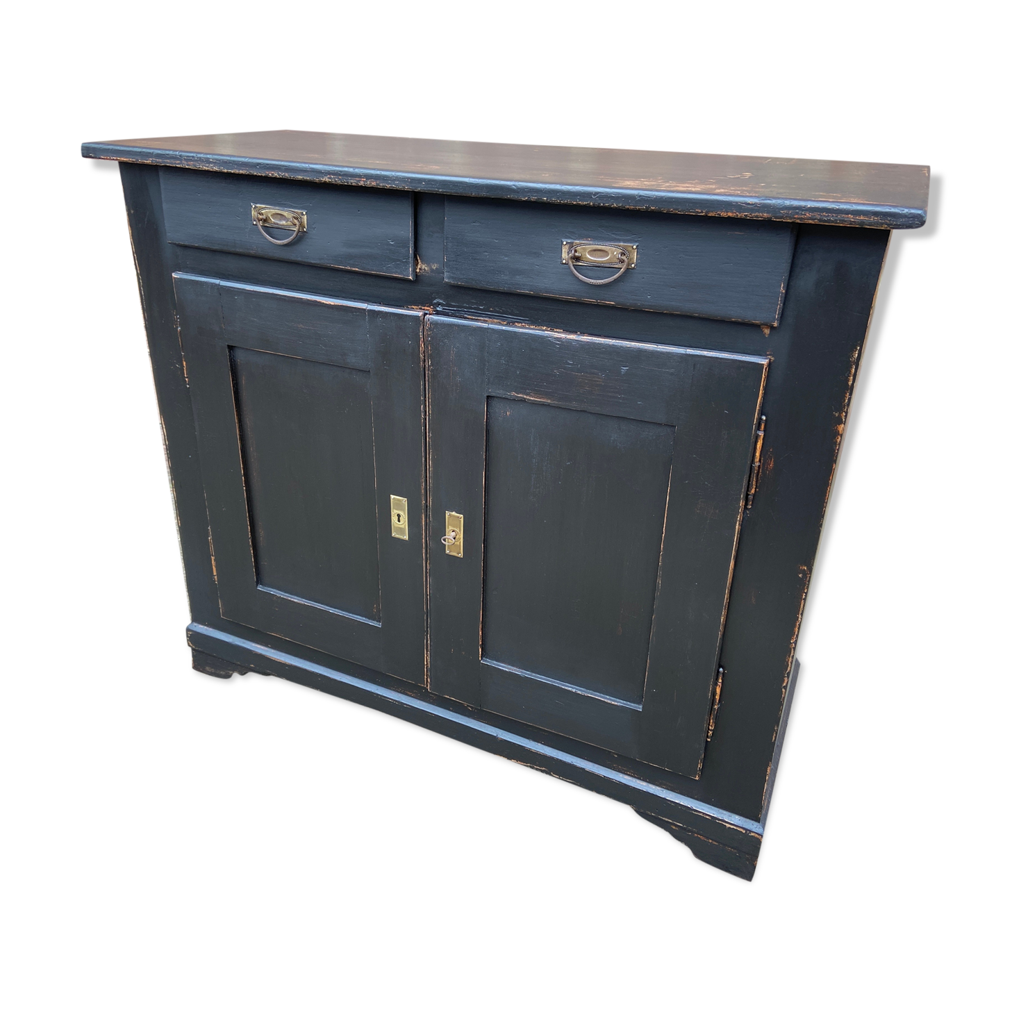 Low sideboard Early XXth wood painted