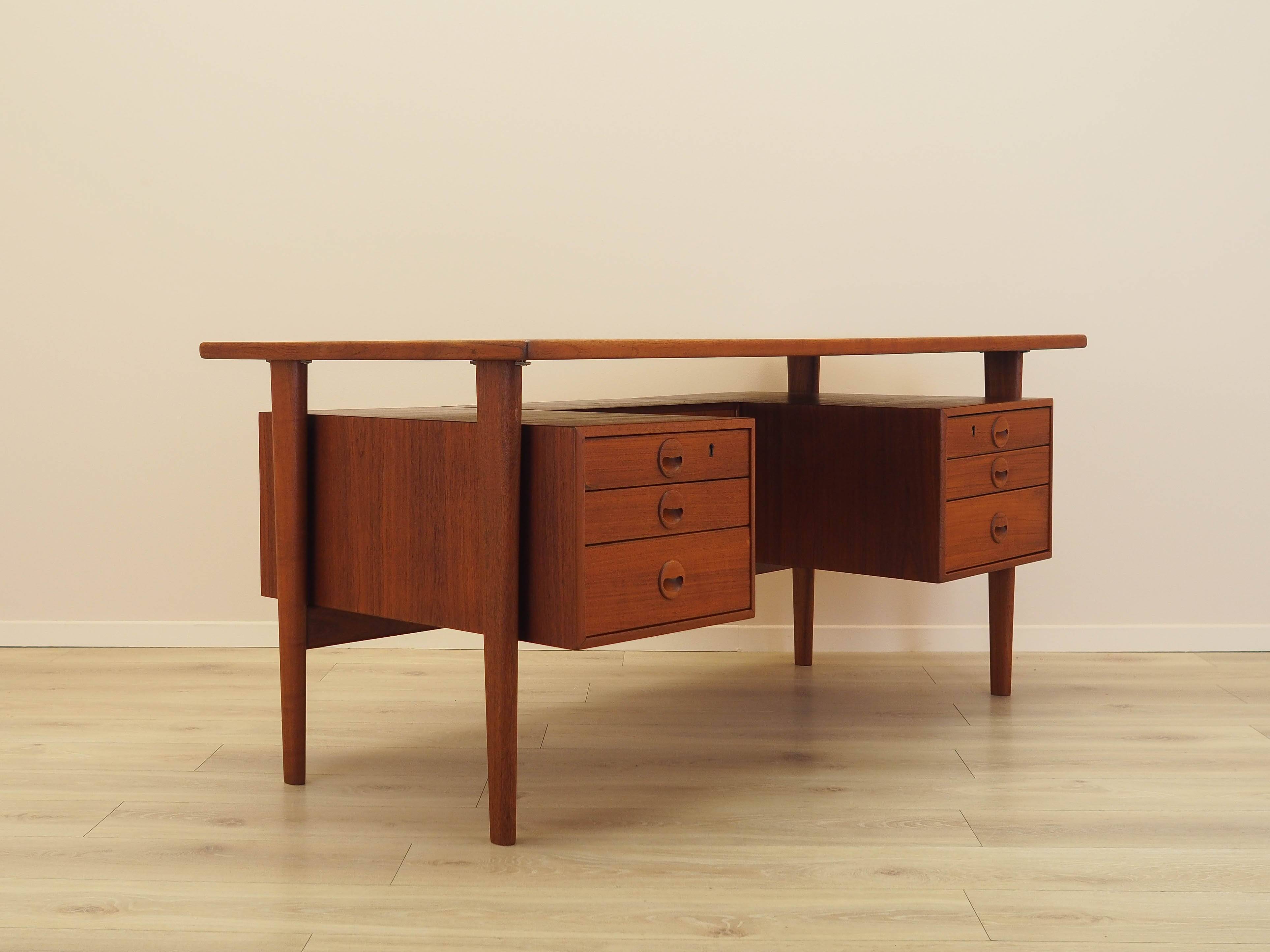 Teak desk, Danish design, 1970s, designer: Kai Kristiansen