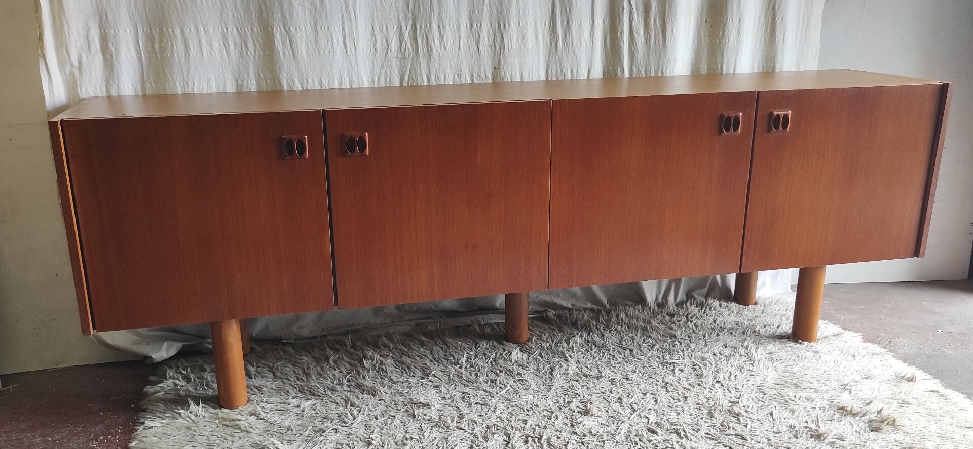 Teak sideboard in Scandinavian style - 1960s/70s