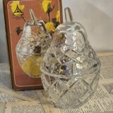 Crystal pear candy bowl