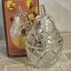 Crystal pear candy bowl