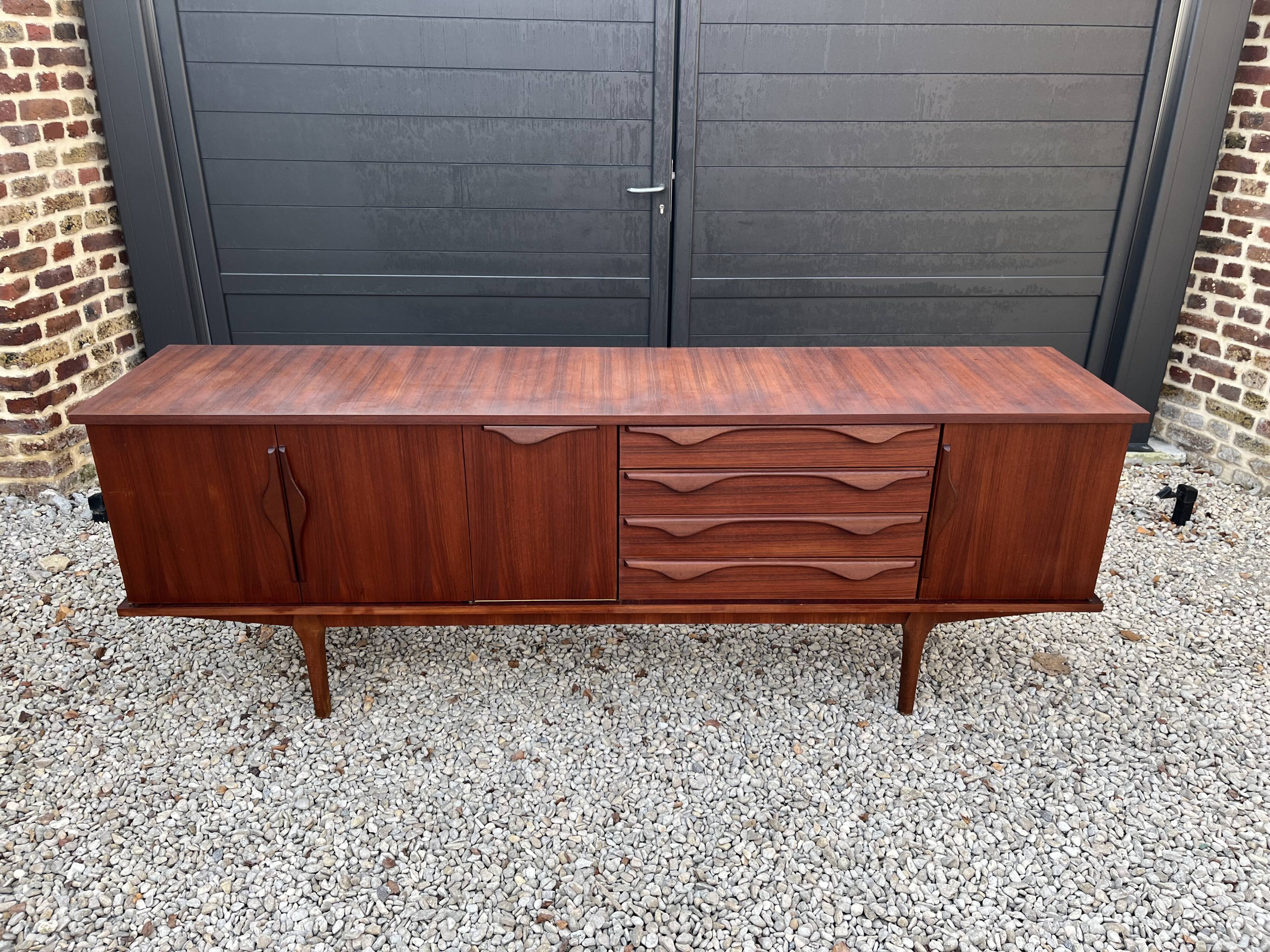 Scandinavian teak row