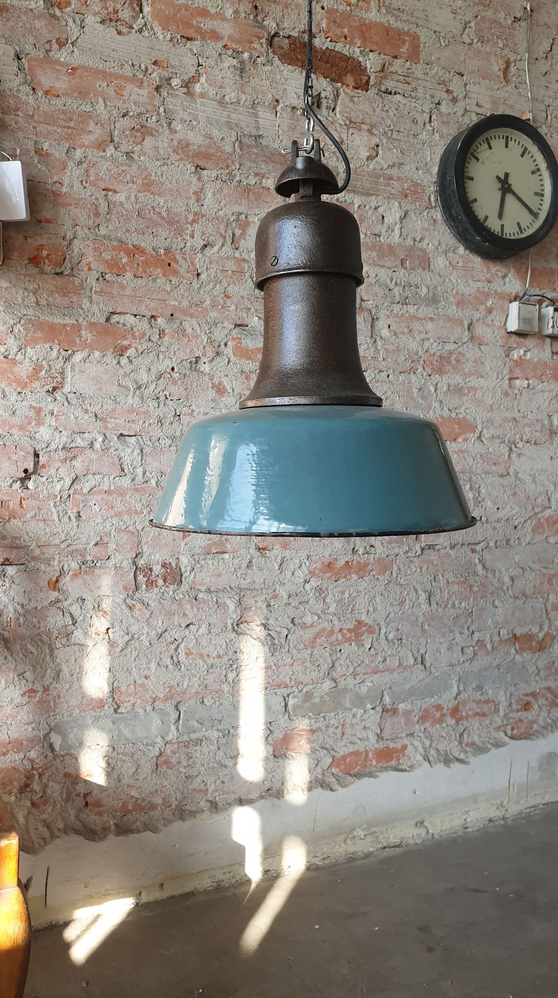 Industrial OBz pendant lamp from Wilkas A23, 1950