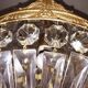 Balloon chandelier in bronze and crystal