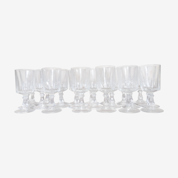 Crystal liqueur glasses