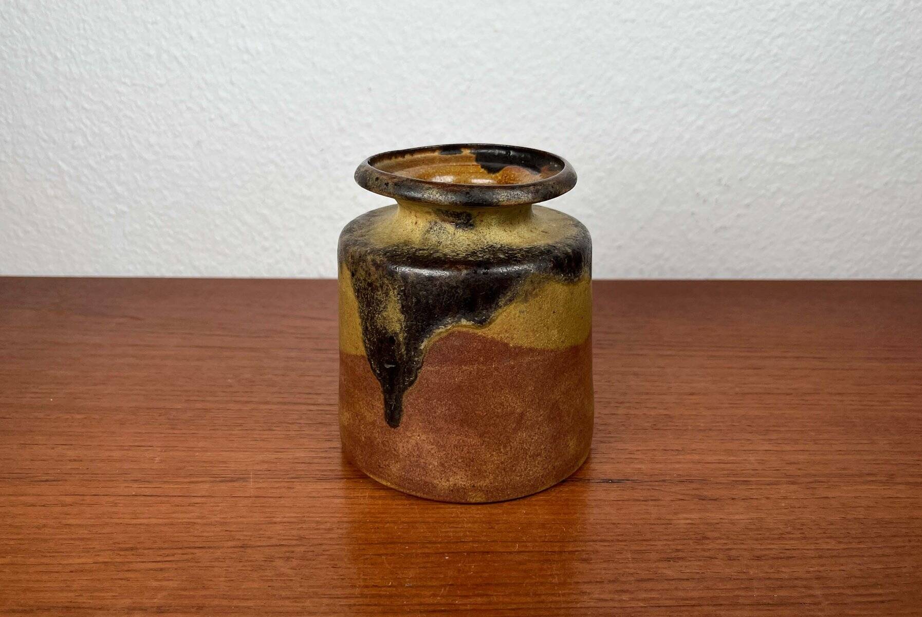Mid-Century Modern German Studio Pottery Vase by Luise Duncker, 1960s