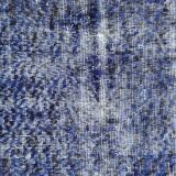 Distressed turkish rug 185x120 cm wool vintage rug, over-dyed red