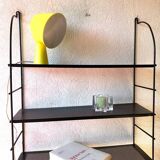 Black metal string shelf