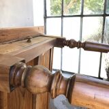 Turned legs farm table