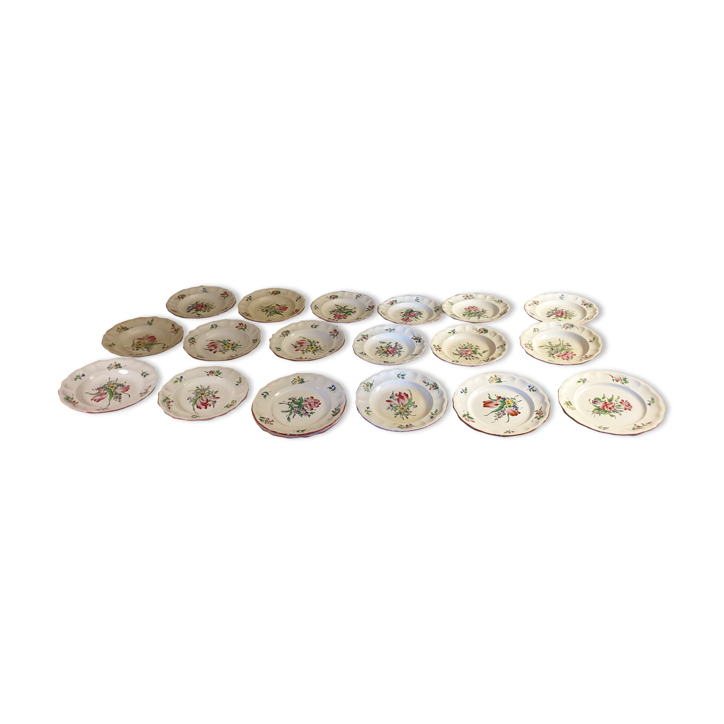 Earthenware plates luneville