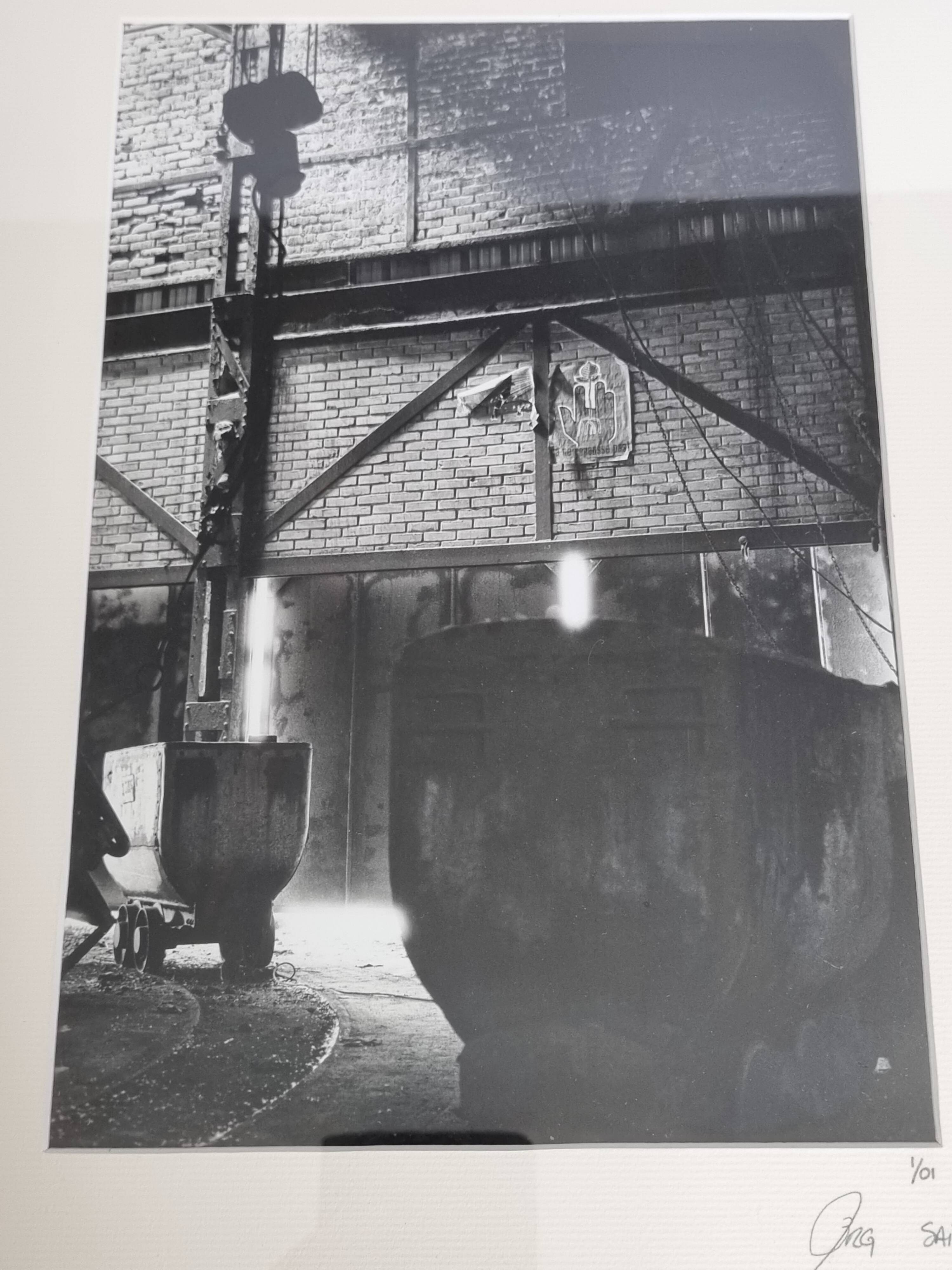 Industrial photography, disused factory, metallurgy, signed and numbered, 40 cm