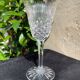 6 anciens verres à vin en cristal taillé