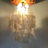 Suspension with mother-of-pearl stamps