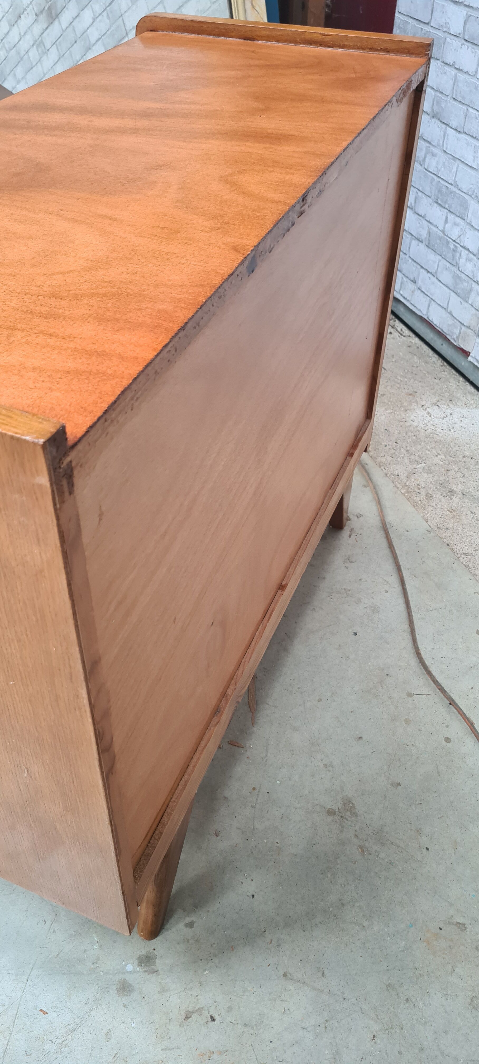 vintage chest of drawers 1960 a 70 4 pullers plating 76x90x45
