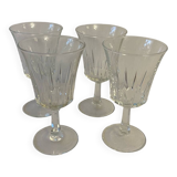 Set of 4 small stemmed glasses