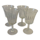 Lot de 4 petits verres à pieds