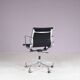 2000s desk chair model EA118, chrome base with black hopsack upholstery and aluminium armrests / Charles & Ray Eames / Vitra, Germany