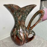 Vase with handle pottery Sars Maine