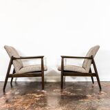 Mid-century Armchairs GFM-64 by Edmund Homa, Poland, 1960's, set of 2