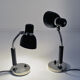 Black and classic pair of metal table lamps 1940s- Sweden