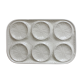 Vintage rectangular earthenware dish in Gien slipware