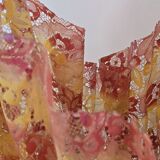 Vintage lamp Marie Stuart "Laces" – Resin & marble – 1970s