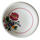 Large antique salad bowl on a pedestal, made of Sarreguemines earthenware.