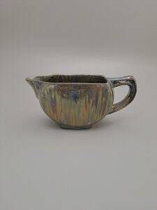 Art Deco Iridescent Jug with Lustre Drip Glaze from Rambervillers, 1920s