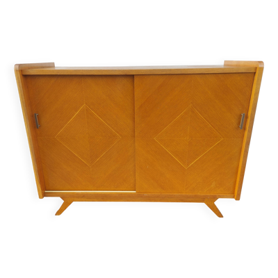 enfilade, buffet aux portes coulissantes et pieds compas