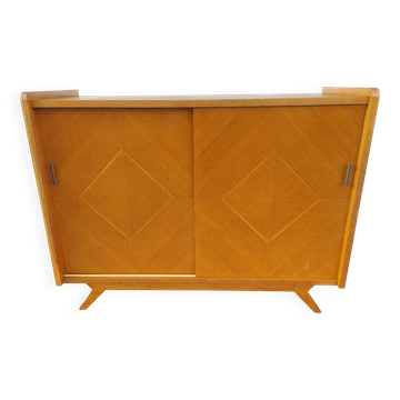 enfilade, buffet aux portes coulissantes et pieds compas