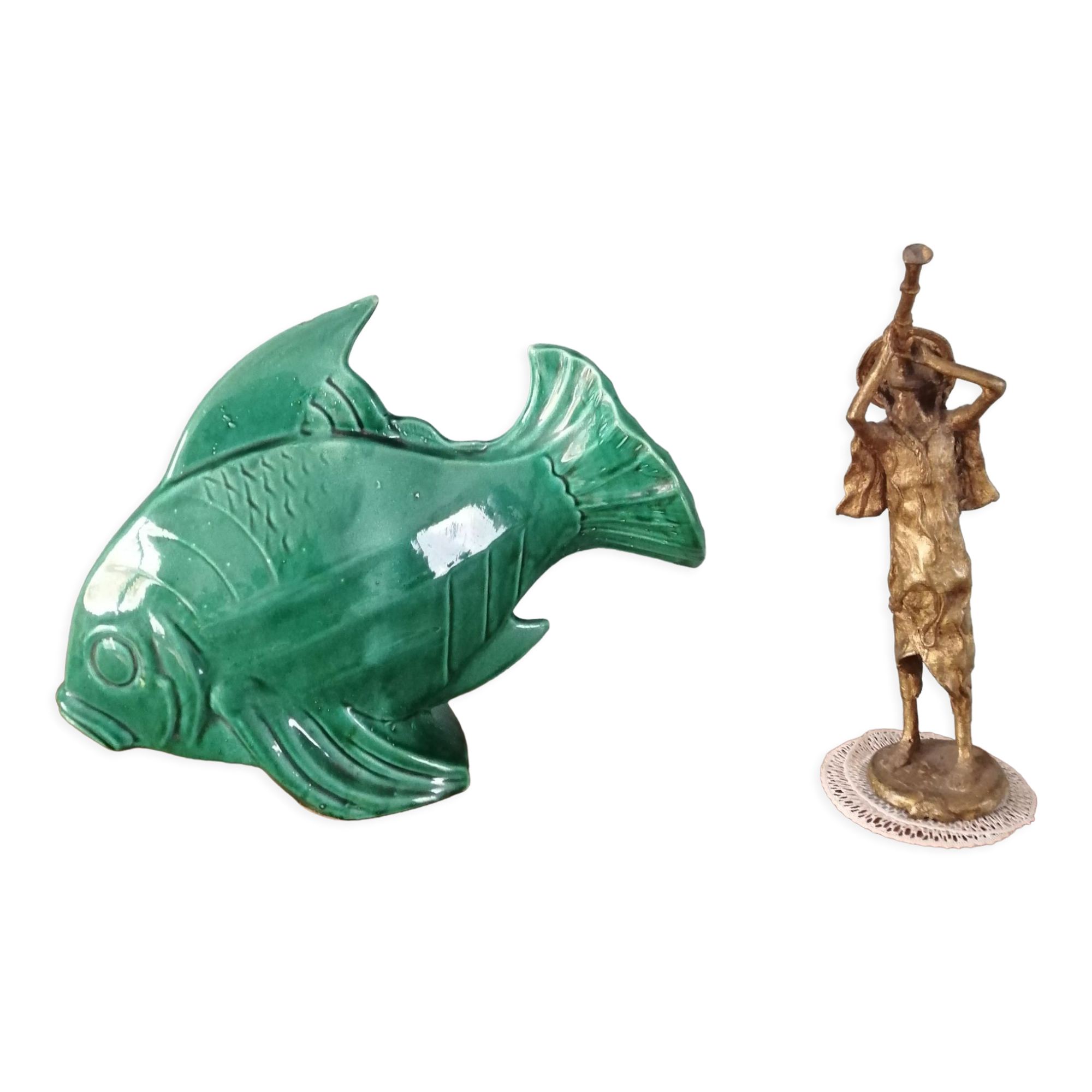 Ceramic fish signed Lejan - Art Deco