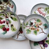 Barbotine dessert plates