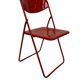 Vintage TED Folding Chair Design by Niels Gammelgaard 1980s Ikea in Red