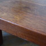 Brutalist coffee table in solid oak