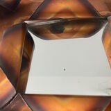 Brutalist mirror in copper foil vintage design of the 60s-70s