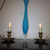 Vase soliflore opaline bleu