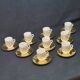 9 Moka Coffee Cups + Saucers Arabia Finland Mira Design Esteri Tomula