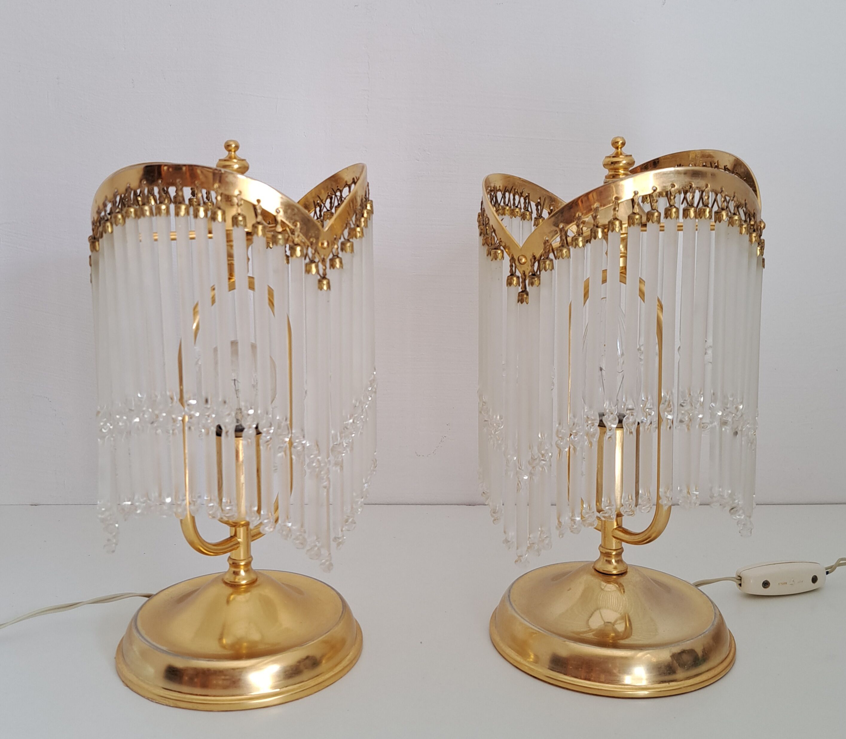Pair of classic bedside lamps