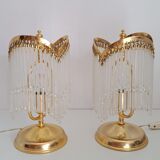 Paire de lampes de chevet classiques