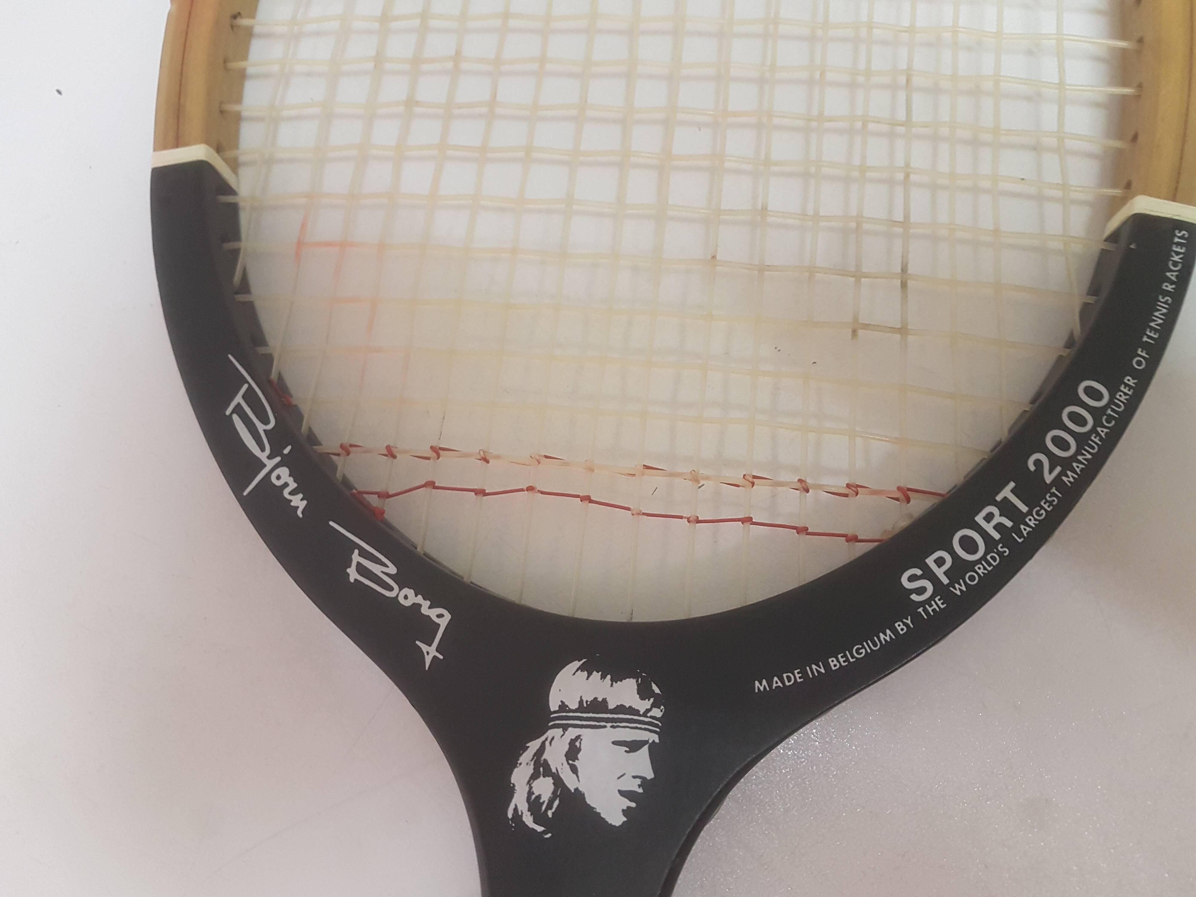 Vintage wooden racket brand Donnay Bjorn BORG